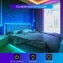 Sunity LED Strip Lights 32.8ft for Bedroom, with 8.2ft Long Power Cord, 44 Keys Remote Control, and 300 Bright 5050 RGB LEDs for DIY House/Kitchen/Ceiling/Bedroom Decoration