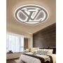 Modern Ceiling Light XINDAR LED Acrylic Creative Ceiling Lamp Letter Shaped Flush Mount Light Fixture in White for Living Room Dining Room Bedroom - 23.5''