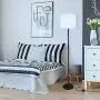 LED Floor Lamp Simple Design, Modern Floor Lamp with Shade, Floor Lamps for Living Room Bedroom Office Dining Room Kitchen, White Standing Floor Lamp (Without Bulb)