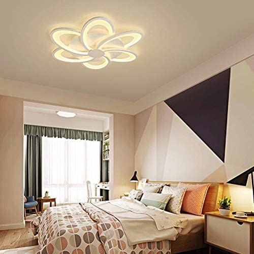 LAKIQ Modern LED Flush Mount Ceiling Light Fixture Flower-Shaped Acrylic LED Chandelier Ceiling Light Living Room Close to Ceiling Lighting for Bedroom Dining Room(6 Lights, Warm Light) LAKIQ Modern LED Flush Mount Ceiling Light Fixture Flower-Shaped Acrylic LED Chandelier Ceiling Light Living Room Close to Ceiling Lighting for Bedroom Dining Room(6 Lights, Warm Light)