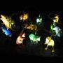 String Lights with Bright Dinosaurs  12LEDS  Realistic Looking Dinosaurs Light Children Gift Plastic Toy Super Fun Dino Lights