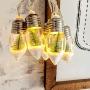 Christmas TreeString Lights, Snow Globe Light, Indoor Outdoor Christmas Lights, Christmas String Lights Fairy String Lights for Home Christmas Tree Wedding Party Bedroom Decoration (2pc twelve lights)