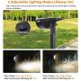 JESLED Solar Landscape Spot Lights, Warm White, Outdoor 14 LED Spotlight Dusk to Dawn, IP67 Waterproof Solar Powered 2-in-1 Wireless Landscaping Light for Yard Patio Garden Path Porch Walkway 2-Pack