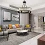 Modern Simple Round Crystal Chandelier Pendant Black Diameter 65CM Suspension Installation Ceiling Chandelier Kitchen Dining Living Room Ceiling Lamp Lighting Fixture Home Decoration