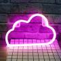 Protecu Cloud Light Neon Sign, LED Signs for Bedroom Neon Signs for Wall Decor, LED Neon Lights Light Up Signs for Kids Living Room, Birthday, Wedding Party, Christmas, New Year Home Decor (Pink)