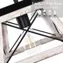 Luupyia Farmhouse Pendant Light Fixture, Adjustable, Single Hanging Light, Square Rustic Chandelier Lighting, Farmhouse Island Lighting Fixtures for Dining Room, Entryway and Living Room Beige