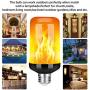 Y- STOP LED Flame Effect Fire Light Bulb - Upgraded 4 Modes Flickering Fire Halloween Decorations Lights - E26 Base Flame Bulb with Upside Down Effect (Black-1 Pack)