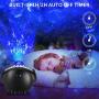 Star Projector Night Light for Kids, 4 in 1 LED Galaxy Light Projector with Moon & Star, Ocean Wave Projector Room Decor with Bluetooth Music Speaker, Voice Control, Night Light Projector for Bedroom