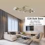ELUZE Ceiling Light Fixture Industrial Metal Flush Mount Light Brushed Brass Ceiling Lamp with 8 Lights for Dining Room Kitchen Living Room Lighting ELUZE Ceiling Light Fixture Industrial Metal Flush Mount Light Brushed Brass Ceiling Lamp with 8 Lights for Dining Room Kitchen Living Room Lighting