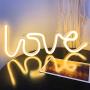 Love Neon Signs for Wall Decor,USB or Battery LED Signs,Neon Lights for Bedroom,Decorative LED Lights for Room, Neon Light Sign for Bar,Christmas,Party,Girls Living Room (Warm White)