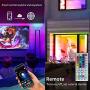 Romwish LED Strip Lights 16.4ft Bluetooth Smart Light Strip, RGB Color Changing, Sync to Music, App Control & 44 Key Remote Control, Timing Function for Bedroom, Kitchen, TV, Party, DIY Home Decora