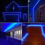 Blue LED Rope Lights Outdoor Strip Lights Waterproof Kit 39ft/12m Flexible Connectable 110V Decorative Light with 432pcs LEDs Cuttable for Garden Stairs Balcony Party.