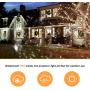 ZHUPIG Christmas Projector Light, LED Snowfall Projection Lamp, Outdoor Waterproof Sparkling Decorative Lighting for Thanksgiving, Xmas, Birthday Party (Cool White 6000K, 2 Installation Methods)