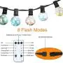 Outdoor String Lights 34.8FT Patio Lights G40 Globe 32 Bulbs (2 Spare) Waterproof LED String Light with 8 Modes Dimmable Remote Decorative String Lights for Indoor/Outside Commercial Porch Gazebo Outdoor String Lights 34.8FT Patio Lights G40 Globe 32 Bulbs (2 Spare) Waterproof LED String Light with 8 Modes Dimmable Remote Decorative String Lights for Indoor/Outside Commercial Porch Gazebo