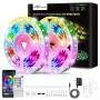 Tenmiro Led Strip Lights, 32.8ft Music Sync Color Changing Led Light Strips Smart Led Lights Bedroom, App Control and Remote LED Lights for Room Party Home Decoration
