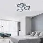 Modern 3 Heart Rings Crystal Chandelier Ceiling Light Fixture LED Pendant Lamp for Living Room Dinning Room Bedroom Indoor Lighting (Heart Cool White)