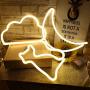 Protecu Cloud Light Neon Sign, LED Signs for Bedroom Neon Signs for Wall Decor, Neon Lights Light Up Signs for Kids Living Room, Birthday, Wedding Party, Christmas, New Year Home Decor (Warm White)