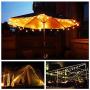 Beilf Large Capacity Ultra Bright 48ft Outdoor Solar String Lights, Waterproof, USB Charge,Heavy Duty Cable,17 Pcs Shatterproof LED Bulbs, 4 Modes,Solar Backyard Patio Lights for Patio,Garden,Porch