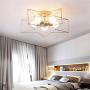 KWOKING Lighting 5 Lights Creative Flush Mount Ceiling Light Minimalist Industrial Star Ceiling Light Fixture Modern Decoration for Children Room, Hallway,Living Room Gold