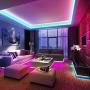 Ksipze Led Strip Lights 16ft RGB Color Changing with 44 Keys Remote and 12V Power Supply for Bedroom Kitchen Home Decoration