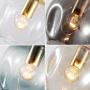 Staircase Long Chandelier,Modern Bubble Glass Chandeliers,Adjustable Height Pendant Light Molecules Hanging Light Fixture for Dining Room Bedroom Blue 6 Lights