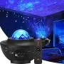 Elecstars Night Light, Star Projector with Bluetooth Speaker, Ocean Wave Bedside Lamp, Adjustable Lightness & Remote Control, Music Player, Living Room, Decor.