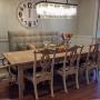 Moooni Rectangle Crystal Chandelier Industrial Rectangular Pendant Lighting Fixtrue for Dining Room Kitchen Island Farmhouse Dining Room Black 4 Lights L 32''x W 10'' x H 10''