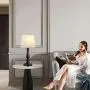 Touch Control 3-Way Dimmable Table Lamp with 2 Fast USB Charging Ports, Resin Heavy-Duty Nightstand Desk Lamp for Bedroom, Guest Room, Bedside and Living Room (LED Bulb Included) (Black) Touch Control 3-Way Dimmable Table Lamp with 2 Fast USB Charging Ports, Resin Heavy-Duty Nightstand Desk Lamp for Bedroom, Guest Room, Bedside and Living Room (LED Bulb Included) (Black)