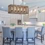 CHENGSIBAO Large Vintage Wooden Chandeliers Farmhouse 5-Light Kitchen Island Ceiling Wood Pendant Lights Fixture Ceiling Lighting Chandelier for Dining Room, Pool Table