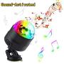 Disco Ball Party Lights Portable Rotating Lights Sound Activated LED Strobe Light 7 Color with Remote and USB Plug in for Car Home Room Parties Kids Birthday Dance Wedding Show Club Pub Xmas (1 Pack)