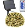 Garden Solar String Lights, 164 Ft 500 LED 8 Modes Solar Powered Fairy String Lights for Outdoor Indoor Fairy Lights Christmas Tree, Wedding, Patio, Garden Decoration, Warm White (Warm White)