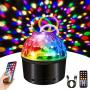 Disco Lights Party Lights 9 Colors Disco Balls Sound Activated Strobe Lights with Bluetooth Speaker and Remote Lights Projector for Room Dance Parties Lights Show Kids Birthday Wedding Show Club Pub