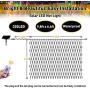 JMEXSUSS Solar Net Mesh String Lights Outdoor Waterproof Lights, 8 Modes Remote Control Waterproof Solar Net Lights Outdoor Green Wire 9.8ft x 6.6ft 320 LED Mesh Lights（Mulit Color）