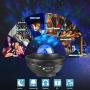 Star Projector Light, LED Night Light Sky Star Ocean Wave Projection with Bluetooth Speaker Voice Control for Baby Kids Bedroom Holidays Party Home