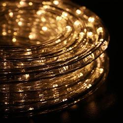 Ainfox LED Rope Light, 50Ft 540 LEDs LED Strip Lights Indoor Outdoor Waterproof Decorative Lighting (Warm White)