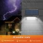 Solar Lights Outdoor, IP65 Waterproof Solar Motion Lights with 6 Mode, Solar Lights Foldable with 48 LED Super Bright Lights, Motion Sensor Security Lights for Camping Garden Patio Yard