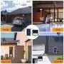 YOUAU Solar Lights Outdoor, 240 LED Solar Spotlight IP65 Waterproof Outdoor Lights Security Solar 3 Sensor Modes for Yard, Garage, Front Door