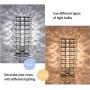 HAITRAL Crystal Table Lamp - Elegant Decorative Bedside Night Light Lamp, Chrome Silver Desk Lamp for Bedroom, Living Room, Girls Room or as Ideal Gifts (HT-BD016)