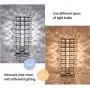 HAITRAL Crystal Table Lamp - Elegant Decorative Bedside Night Light Lamp, Chrome Silver Desk Lamp for Bedroom, Living Room, Girls Room or as Ideal Gifts (HT-BD016)