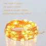 Ariceleo Led Fairy Lights Battery Operated, 2 Packs Mini Battery Powered Copper Wire Starry Fairy Lights for Bedroom, Christmas, Parties, Wedding, Centerpiece, Decoration (5m/16ft Warm White)