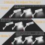 Solar Lights Outdoor with Remote Adjustable Pole 56Led,Waterproof, Motion Sensor Multi-Mode Solar Security Light for Fence,Road,Yard,Porch,Corridor,Garden ,Grage(56LED-WHITE-2PACK)
