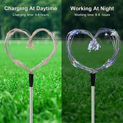 Solar Lights Outdoor - 2 Pack Solar Garden Decorative Lights with 105 LED Powered 35 Copper Wires Fireworks Lights for Walkway Patio Lawn Backyard Christmas(Multi-Color)