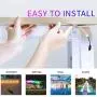 Bluetooth LED Strip Lights 32.8ft/10M App Control, ZHT Sync with Music RGB Color Changing Strip Light for Bedroom Ceiling Kitchen & TV, Rope Light 300pcs Led Waterproof IPX65, Safety Use.
