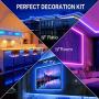 LED Strip Lights,L8star 5M/16.4ft Flexible Strip Light SMD 5050 RGB with Bluetooth Controller Changing Tape Lights kit with LED Sync to Music for TV,Bedroom,Kitchen Under Counter, Under Bed Lighting