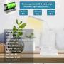 LED Rechargeable Desk Lamp, Yonnami 5-in-1 Multifunctional Desk Lamp with USB Charging Port & Pen Holder & Phone Holder, 3 Color Modes with Night Light for Dorm Bedroom Reading (White)