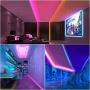 LED Strip Light55ft ,RGB16Meters Flexible Rope Lights 5050 SMD RGB 480 LEDs Non Waterproof NUOENXUAN Tape Light with 44 Keys Wireless Remote Control and 24V Power Adapter for Home Kitchen Holiday