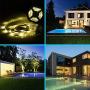 Solar Strip Lights, 16.4FT Warm White Solar Fairy Lights Waterproof IP65 Solar Garden Light 2 Modes Auto ON/Off Flexible and Cuttable Solar String Lights for Indoor Outdoor Christmas Party