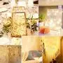 FOAMICHI 2 Pack Solar Lights Outdoor, Waterproof 200LED Solar Lights String 8 Modes Solar Fairy Lights for Lawn, Patio, Yard, Garden, Yard, Christmas Decor (Warm White)