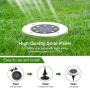 Solar Ground Lights Outdoor 4 Pack, 8 LED Colored Solar Disk Garden Lights Waterproof Inground Landscape Lighting for Yard Deck Lawn Patio Pathway Walkway Driveway with Multiple Changing Colors