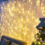 LE LED Curtain Lights, 19.7x9.8ft, 594 LED, 8 Modes, Plug in Twinkle Lights, Warm White, Indoor Outdoor Decorative Wall Window String Lights for Bedroom, Party, Wedding Backdrop, Patio Décor and More